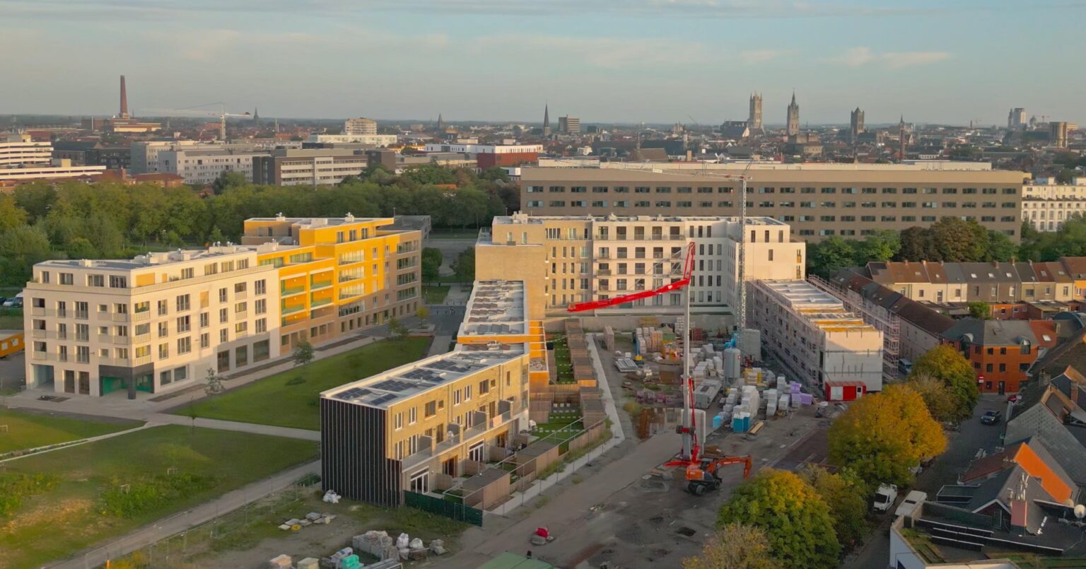 drone foto en video nieuwbouwproject immo